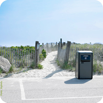 High-tech rubbish bins